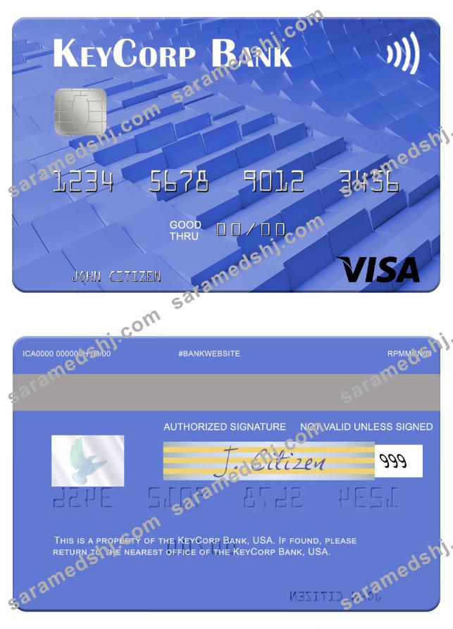 USA KeyCorp Bank visa card
